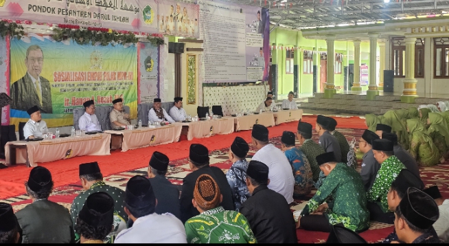 Hanan A Rozak Sosialisasi 4 Pilar MPR Bersama Pengurus NU dan Pondok Pesantren di Tulang Bawang